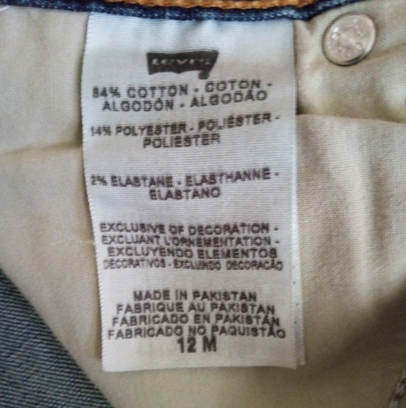 Levis 512 straight leg slimming jeans with stud detail - Picture 7 of 7